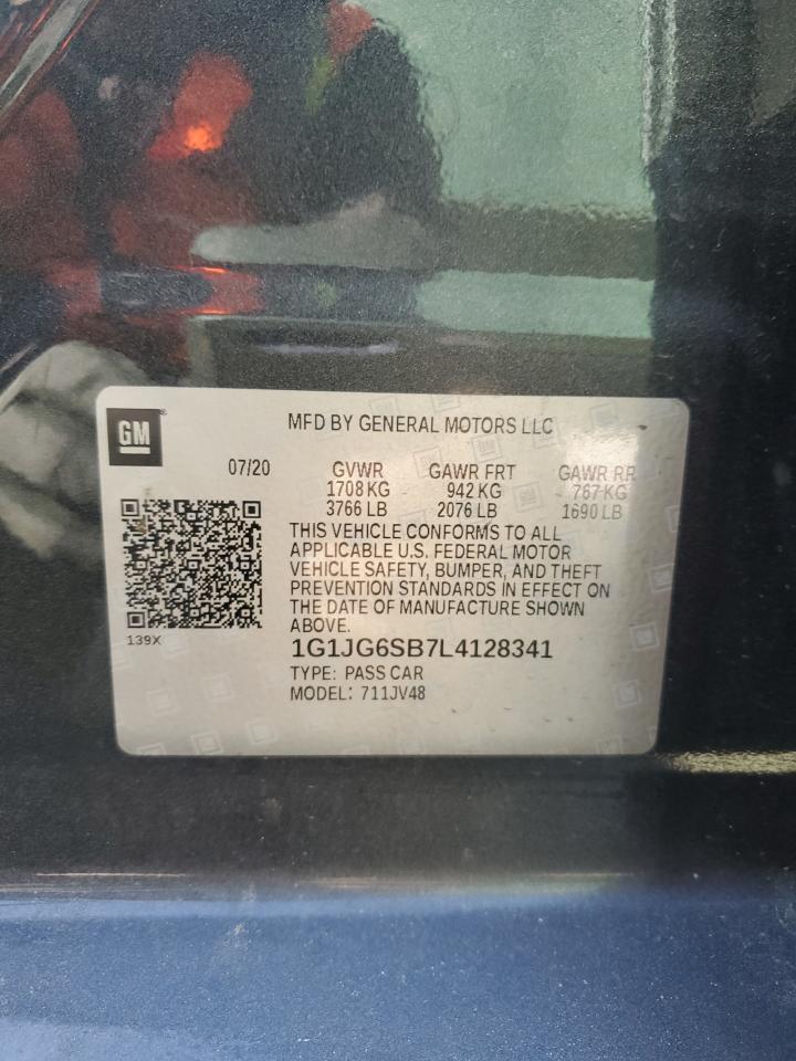 1G1JG6SB7L4128341 CHEVROLET SONIC 2020