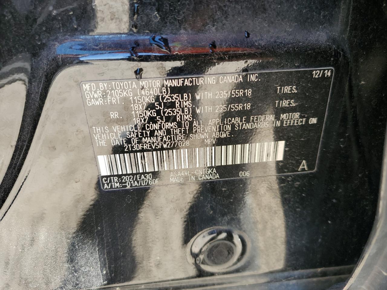 2015 Toyota RAV 4 - Image 14