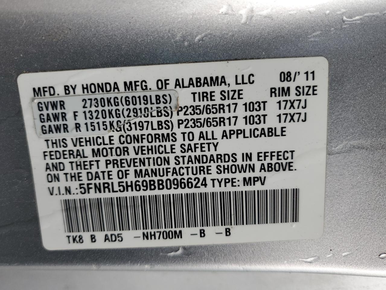 2011 Honda Odyssey - Image 13