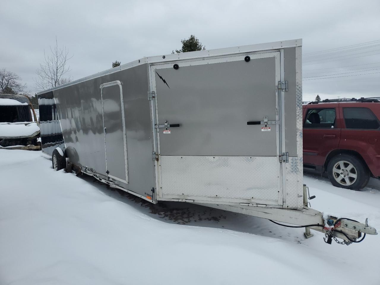 2015 Forest River Enclosed Snowmobile Trailer for Sale in Kincheloe, MI - Side