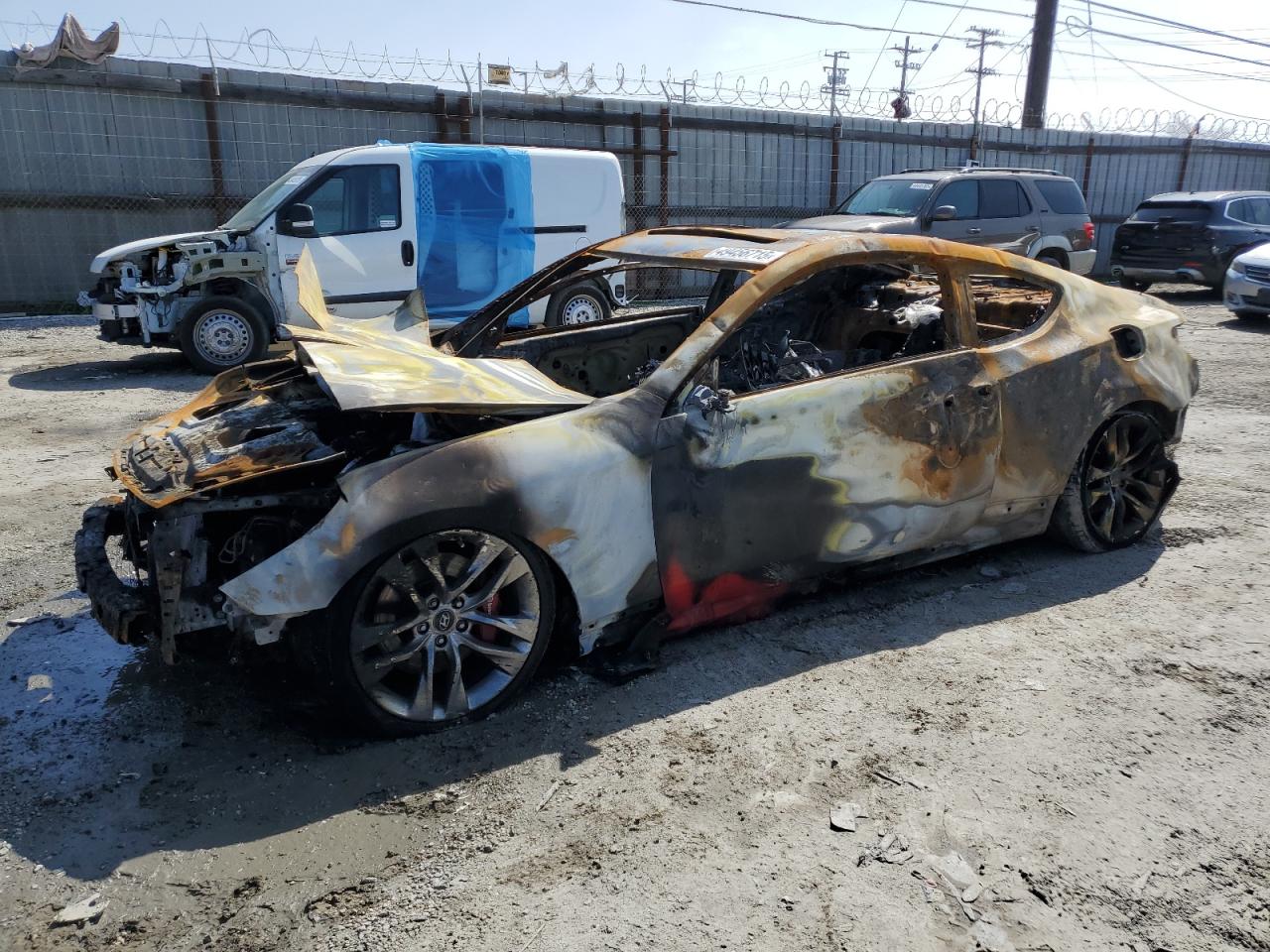 2016 Hyundai Genesis Coupe 3.8 R-Spec na sprzedaż w Los Angeles, CA - Burn