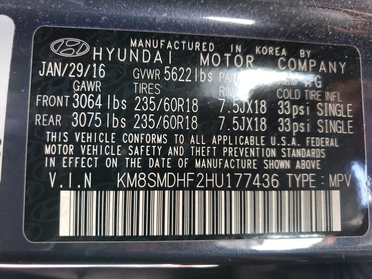 2017 Hyundai Santa Fe - Image 15