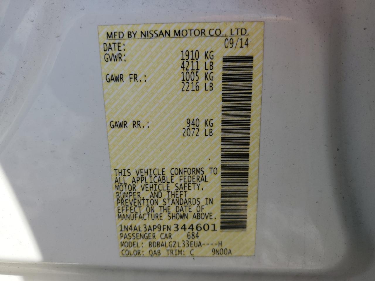 2015 Nissan Altima - Image 14