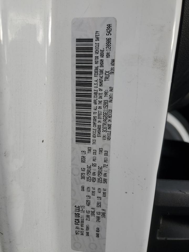 2016 Ram Promaster 1500 1500 Standard VIN: 3C6TRVAG2GE115283 Lot: 50830235