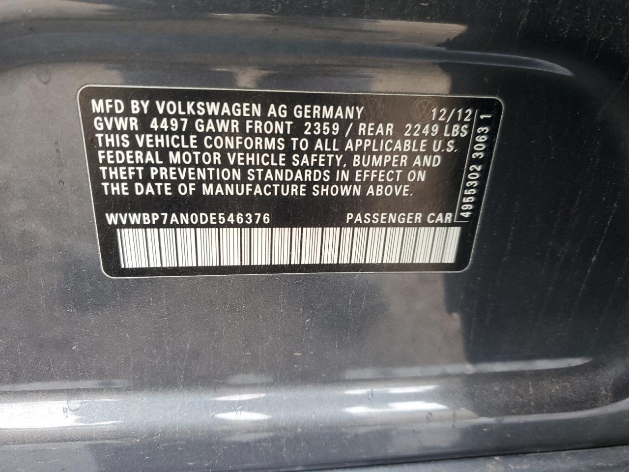 2013 Volkswagen Passat CC - Image 14