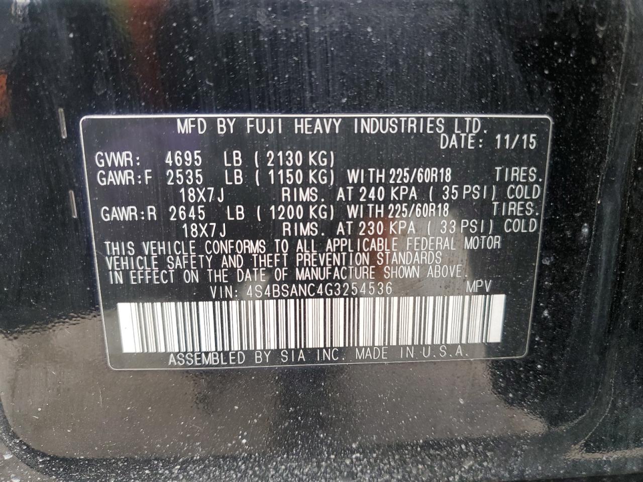2016 Subaru Outback - Image 14