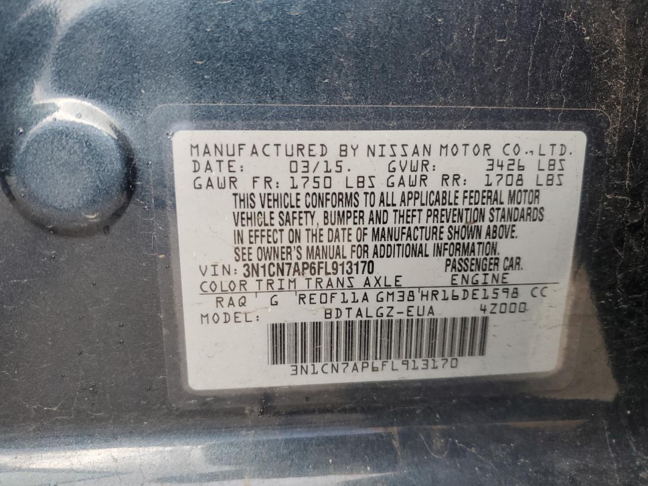 2015 Nissan Versa - Image 12
