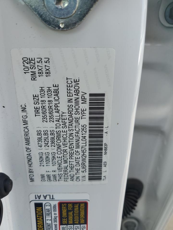 5J6RW2H57LL041255 HONDA CRV 2020