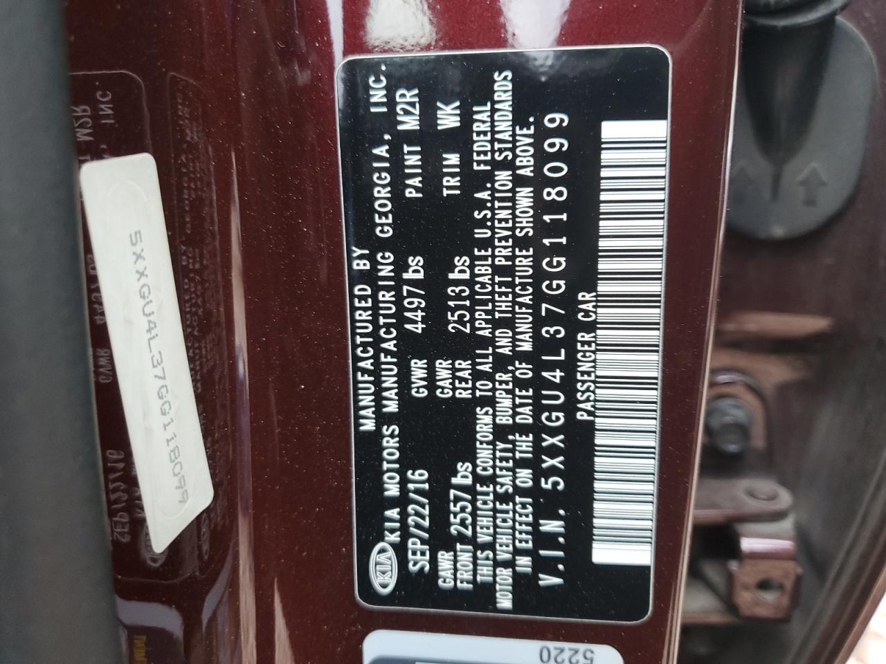 2016 Kia Optima - Image 12