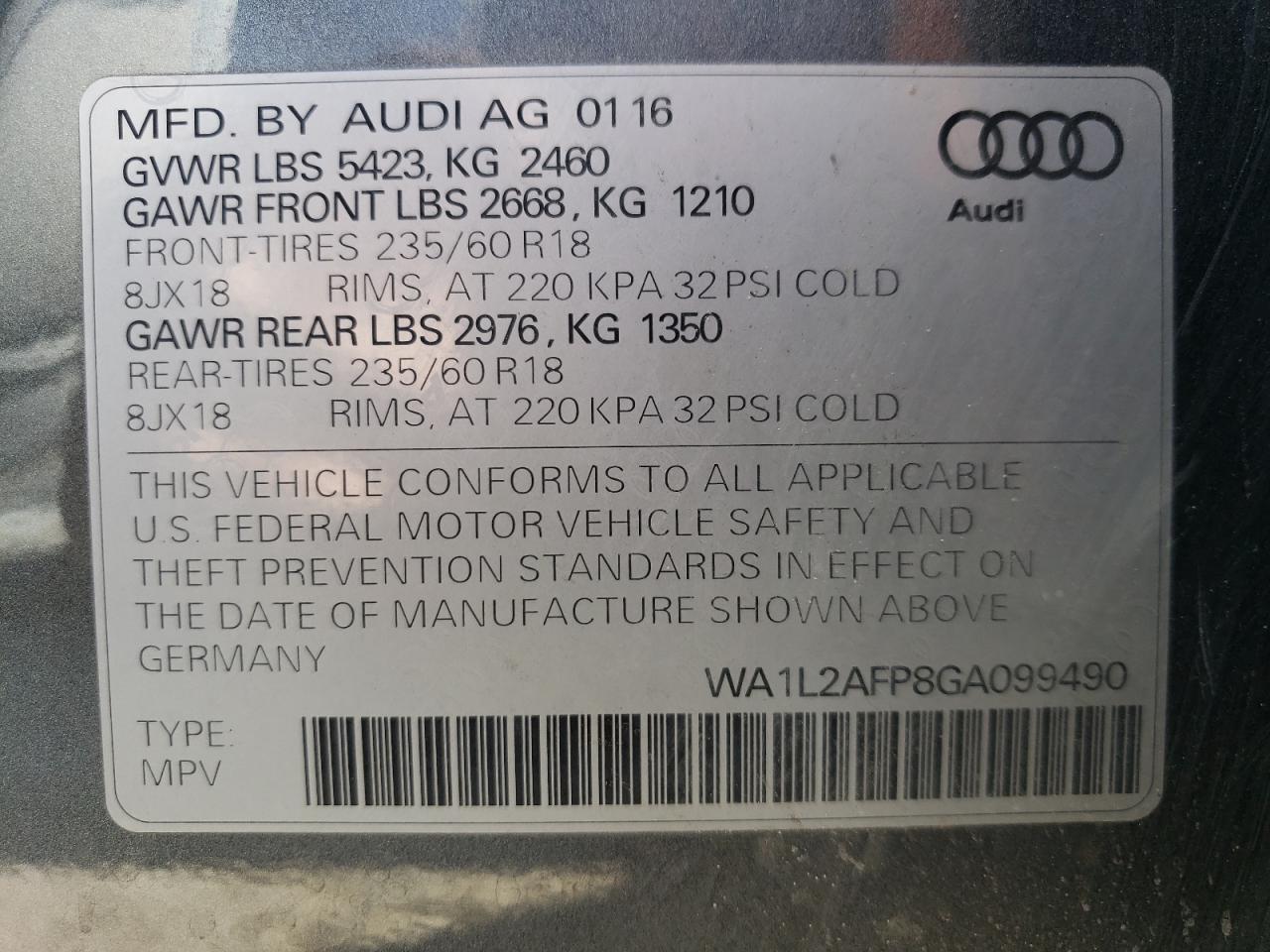 2016 Audi Q5 - Image 15