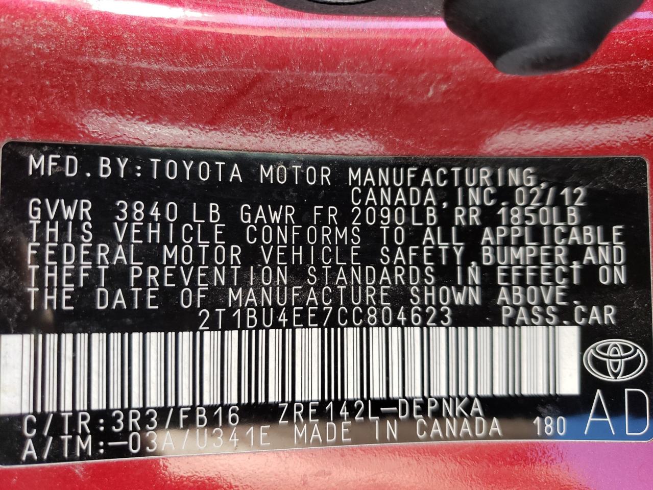2012 Toyota Corolla - Image 14