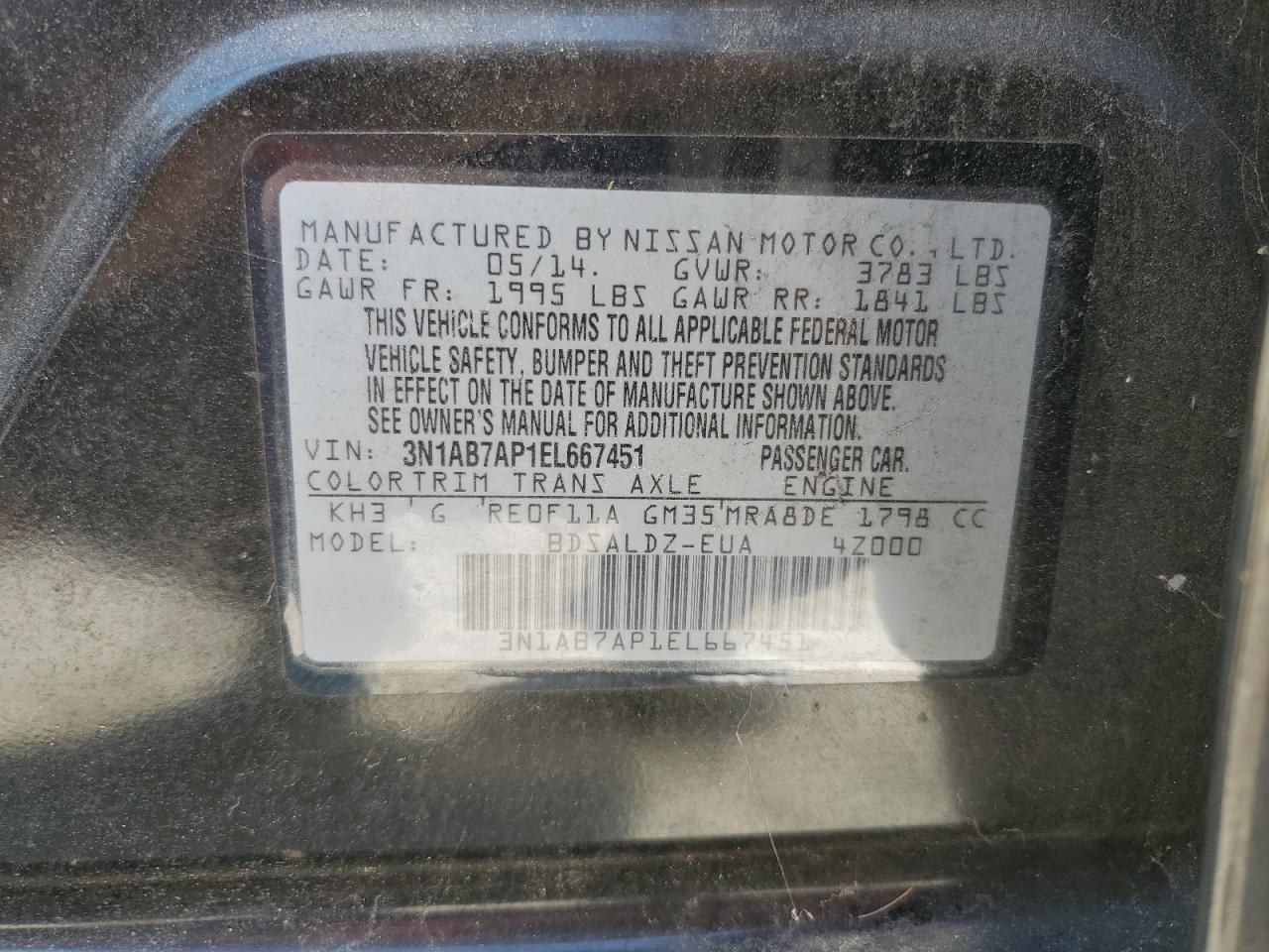 2014 Nissan Sentra - Image 12