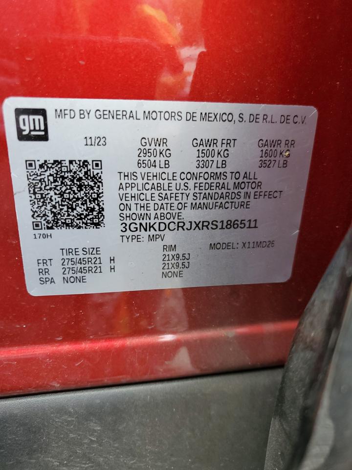 3GNKDCRJXRS186511 CHEVROLET BLAZER 2024