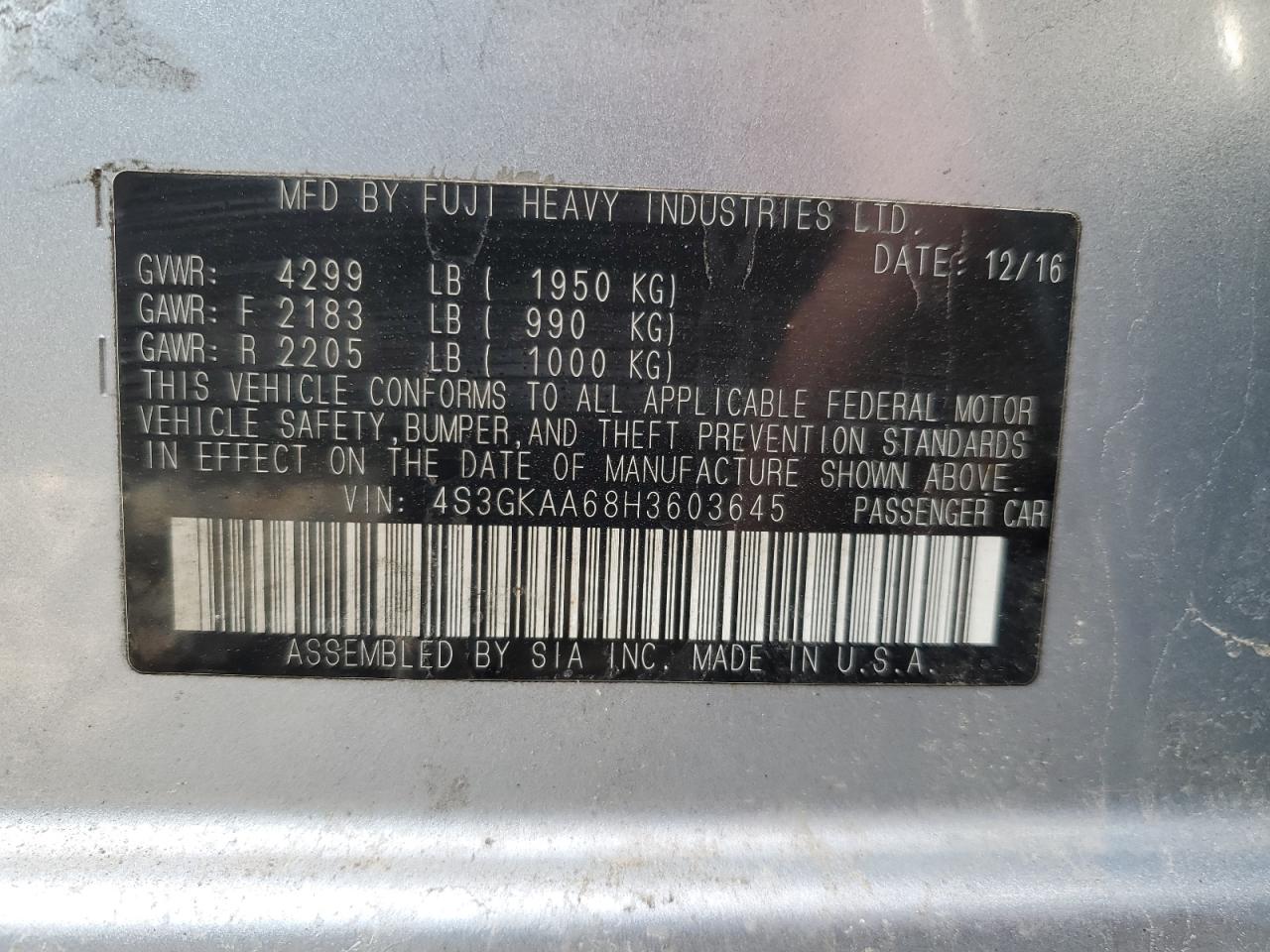 2017 Subaru Impreza - Image 12