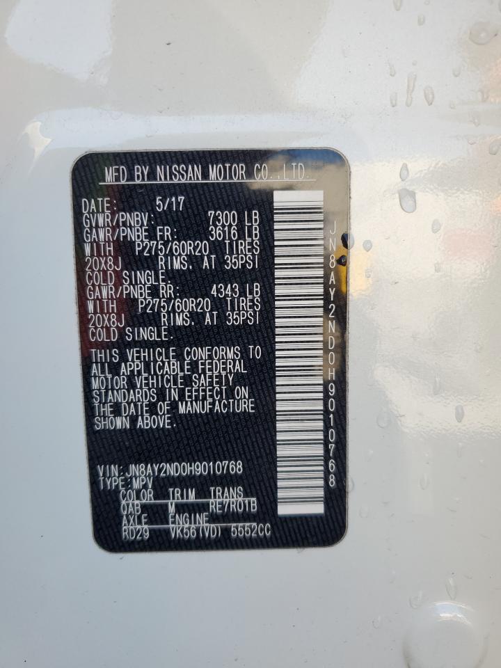 JN8AY2ND0H9010768 NISSAN ARMADA 2017