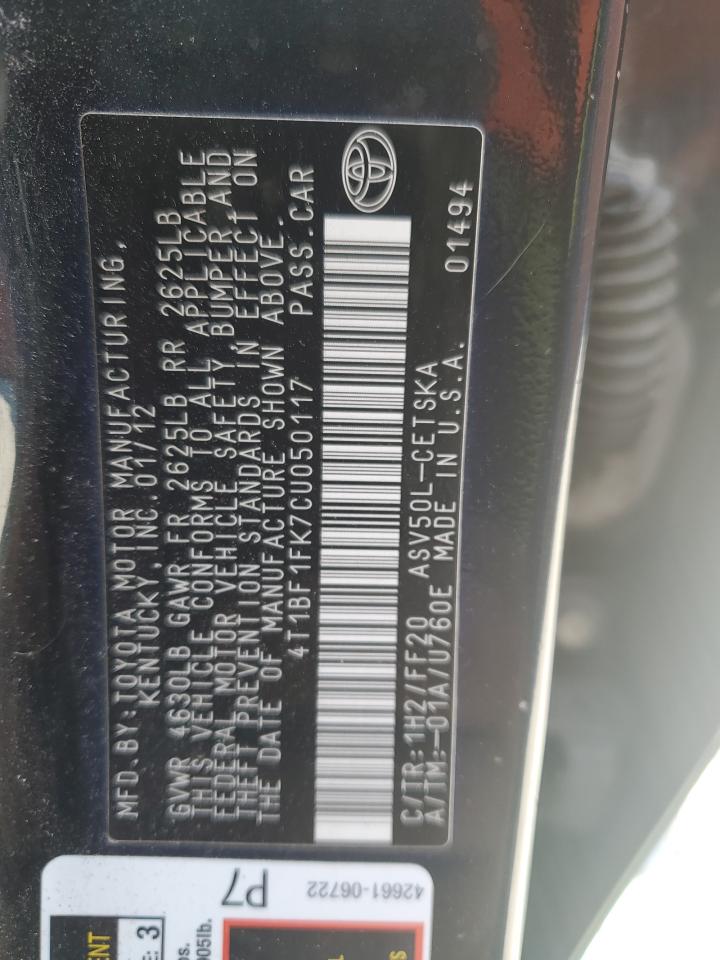 2012 Toyota Camry - Image 12