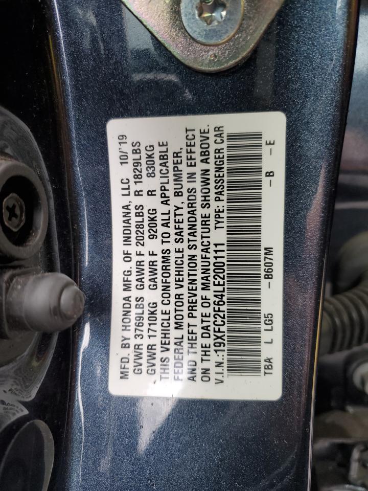 19XFC2F64LE200111 HONDA CIVIC 2020