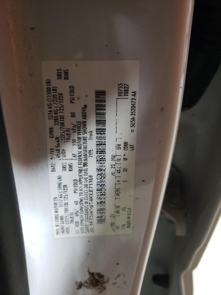 2019 Ford F350 Super Duty VIN: 1FT8W3BT4KEE71388 Lot: 83966085