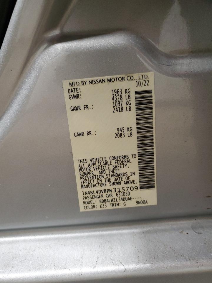 1N4BL4DV8PN315709 NISSAN ALTIMA 2023