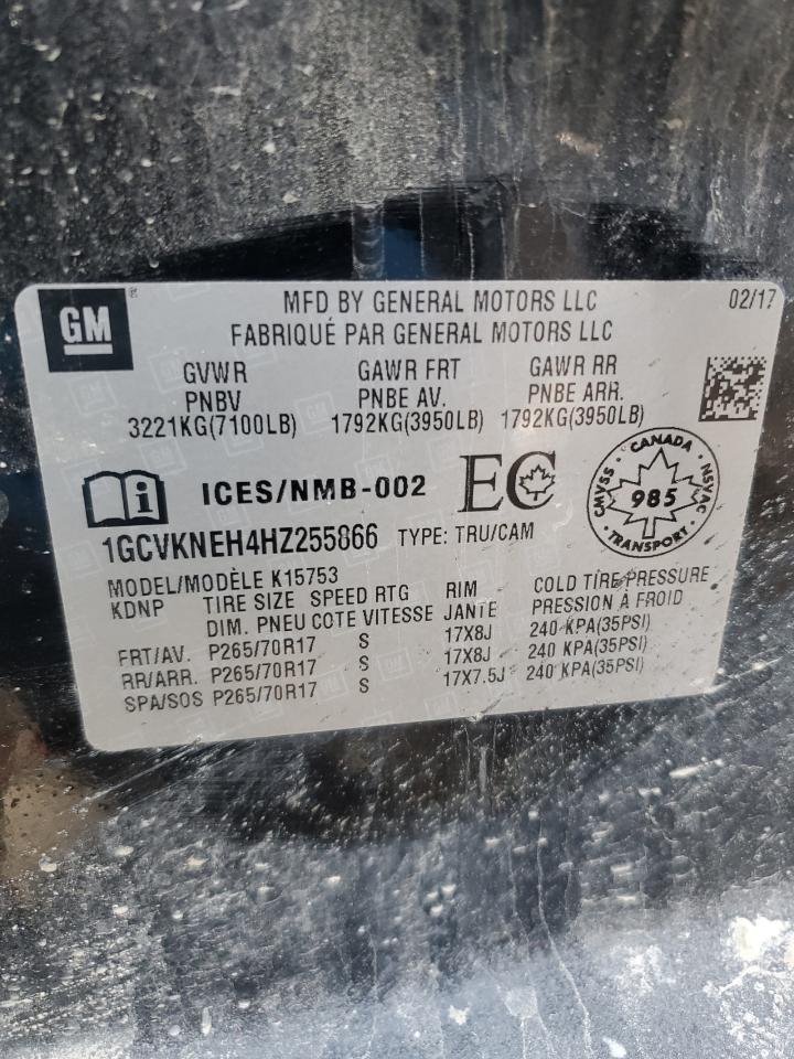 1GCVKNEH4HZ255866 CHEVROLET ALL Models 2017