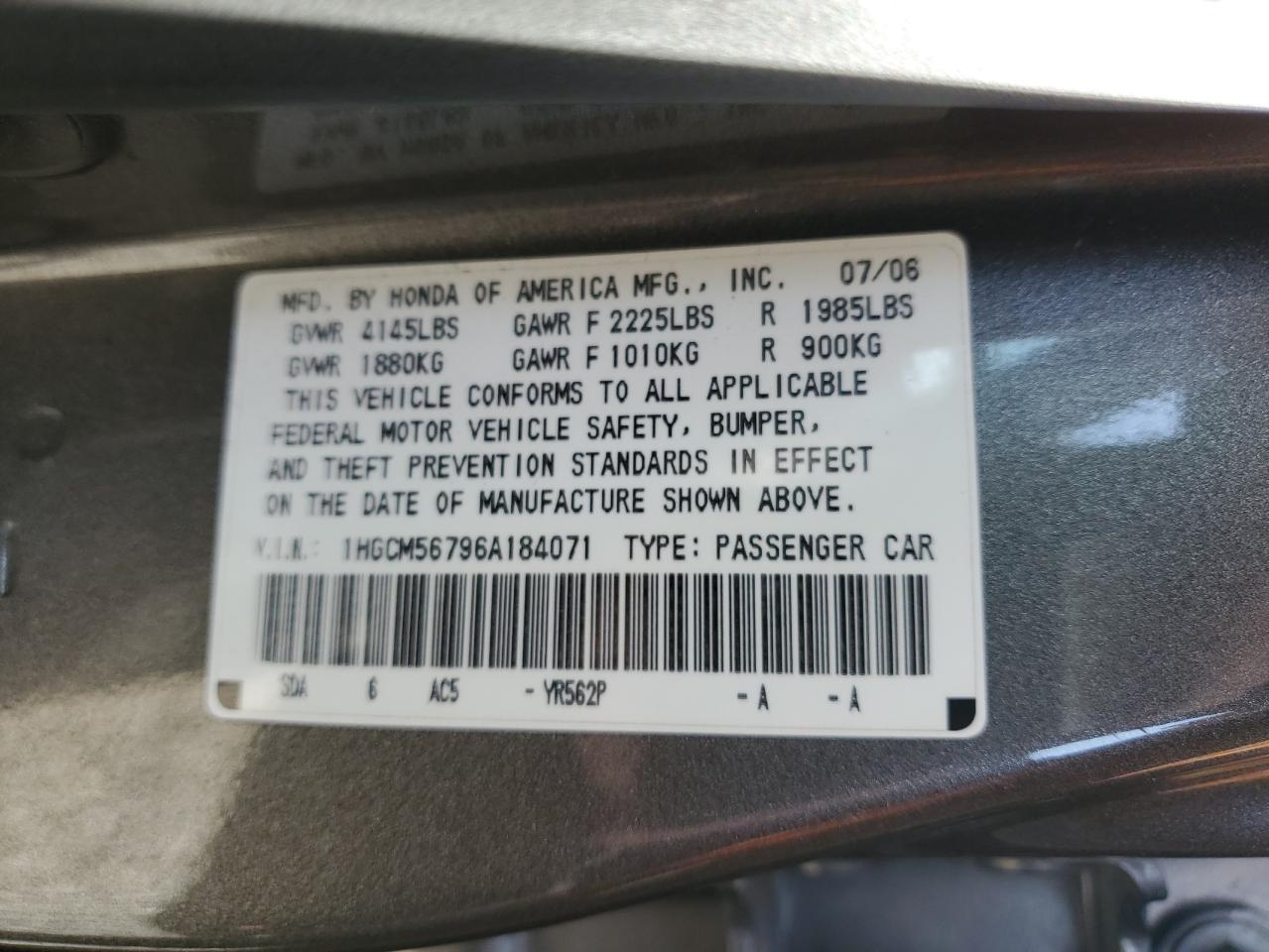 2006 Honda Accord - Image 13