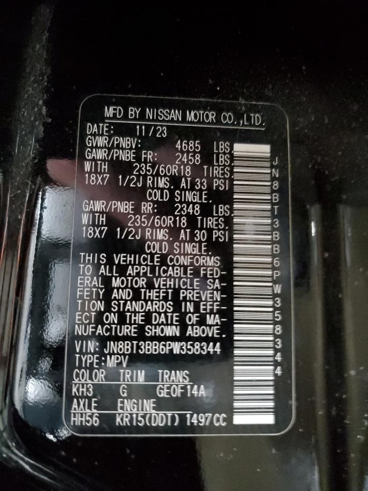 JN8BT3BB6PW358344 NISSAN ROGUE 2023