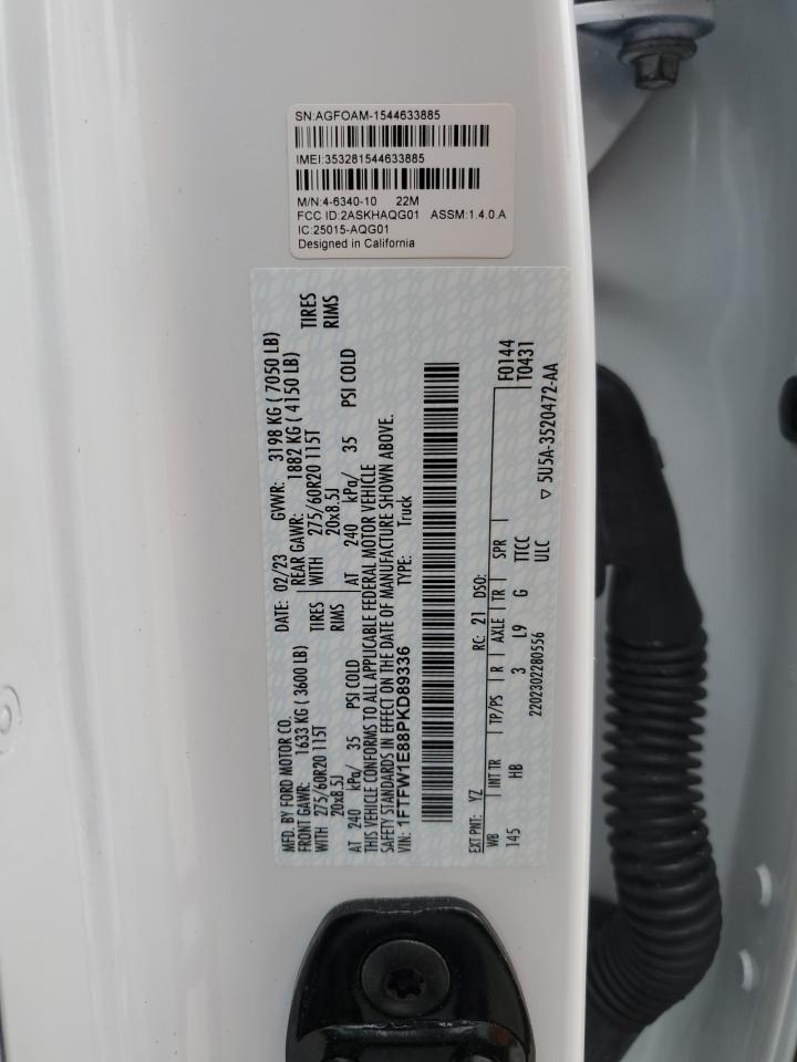 1FTFW1E88PKD89336 FORD F-150 2023