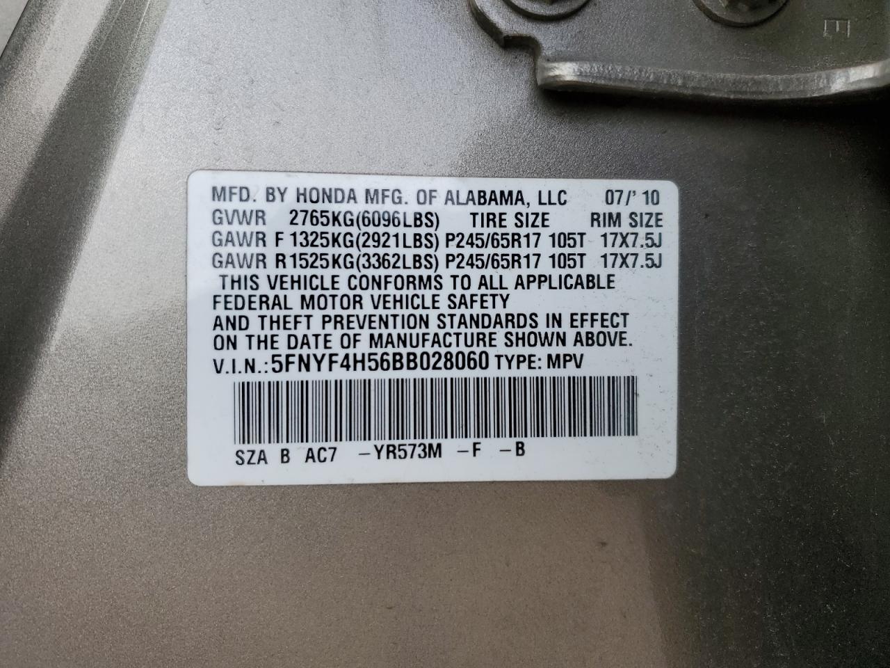 2011 Honda Pilot - Image 15