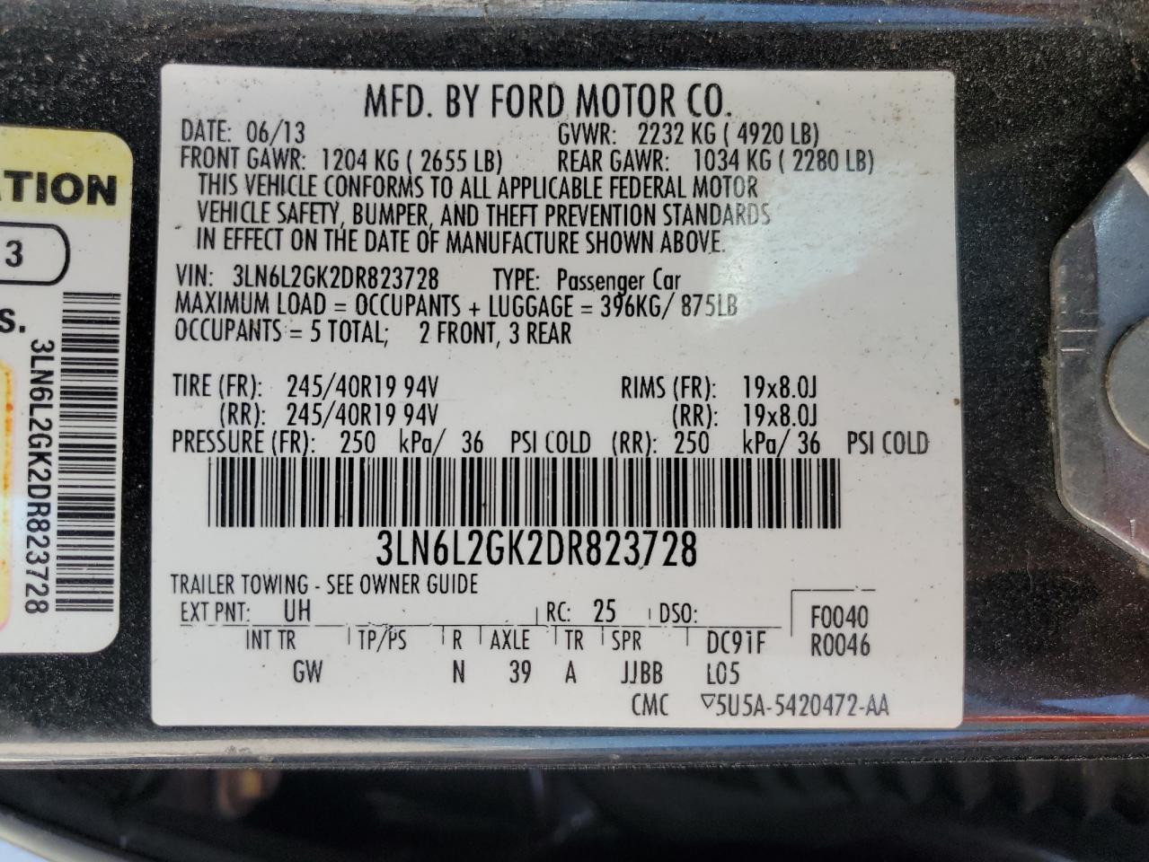 2013 Lincoln MKZ - Image 12