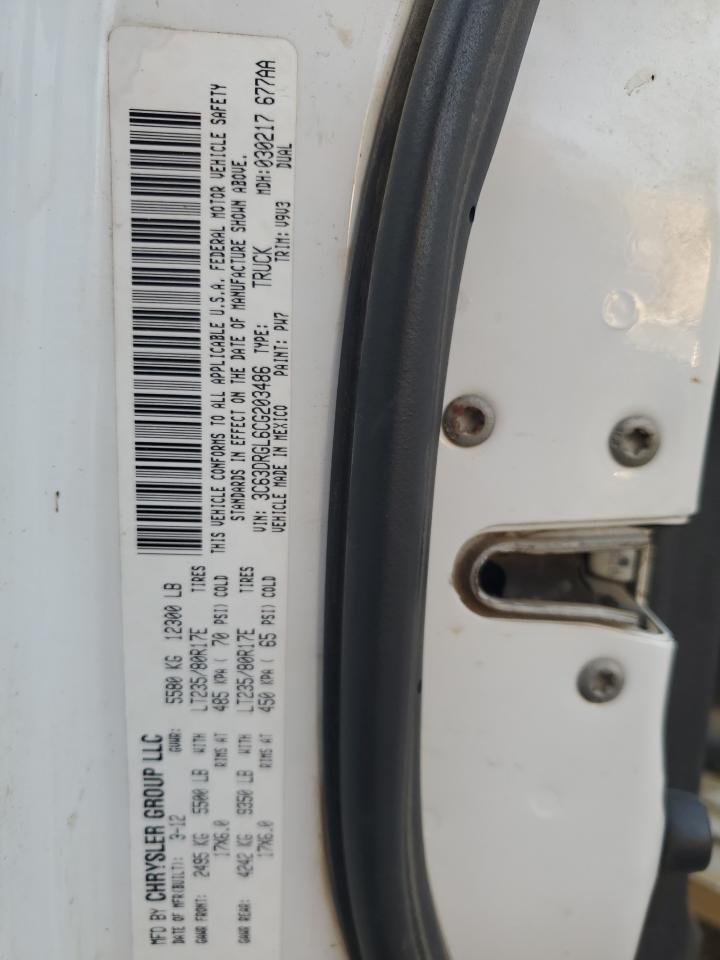 2012 Dodge Ram 3500 S VIN: 0LDL0T44738305 Lot: 49504025