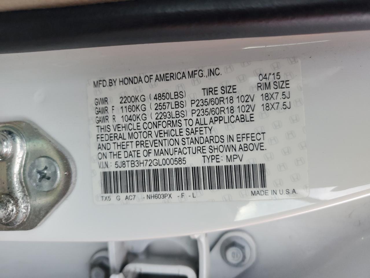 2016 Acura RDX - Image 12