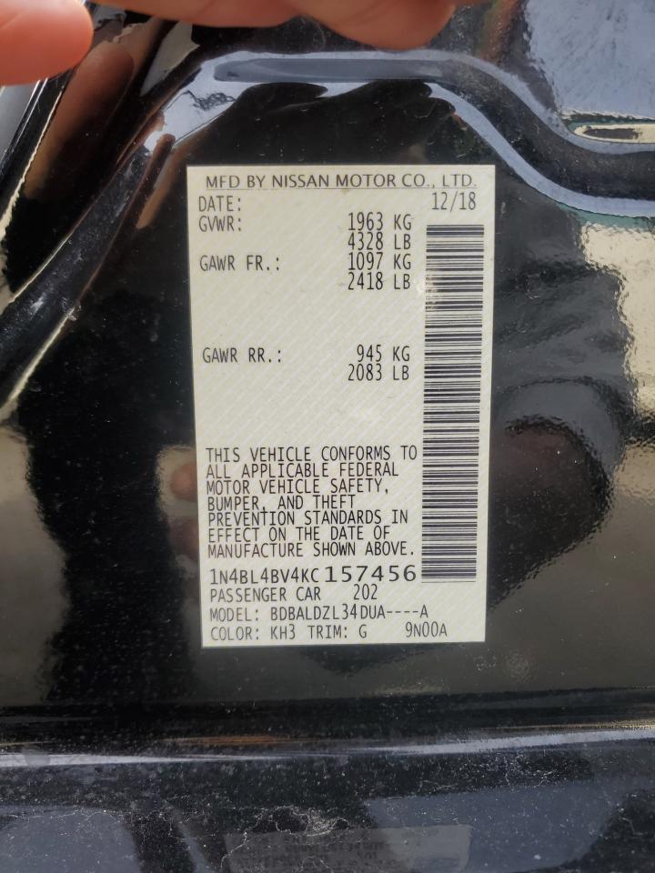 1N4BL4BV4KC157456 NISSAN ALTIMA 2019