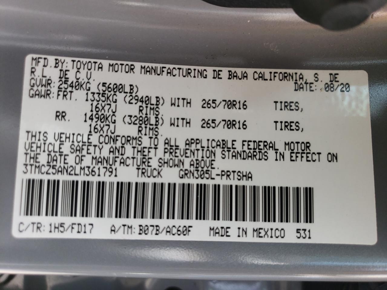 2020 Toyota Tacoma - Image 12