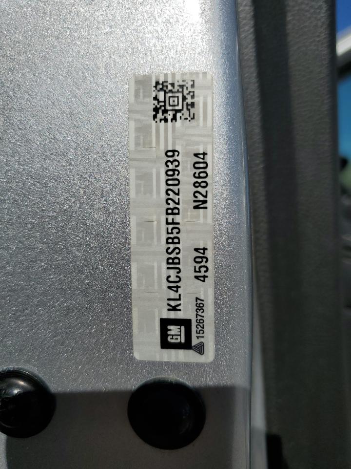 2015 BUICK ENCORE with FRONT END damage, VIN KL4CJBSB5FB220939