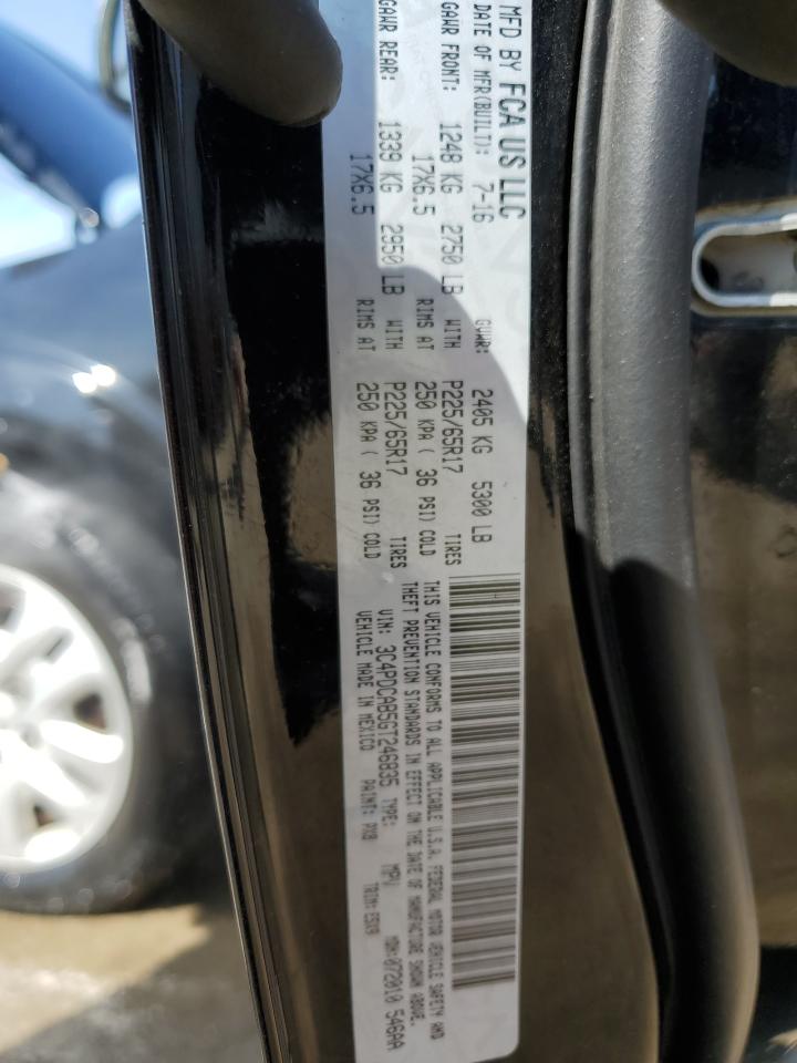 2016 Dodge Journey Se VIN: 3C4PDCAB5GT246835 Lot: 50715855