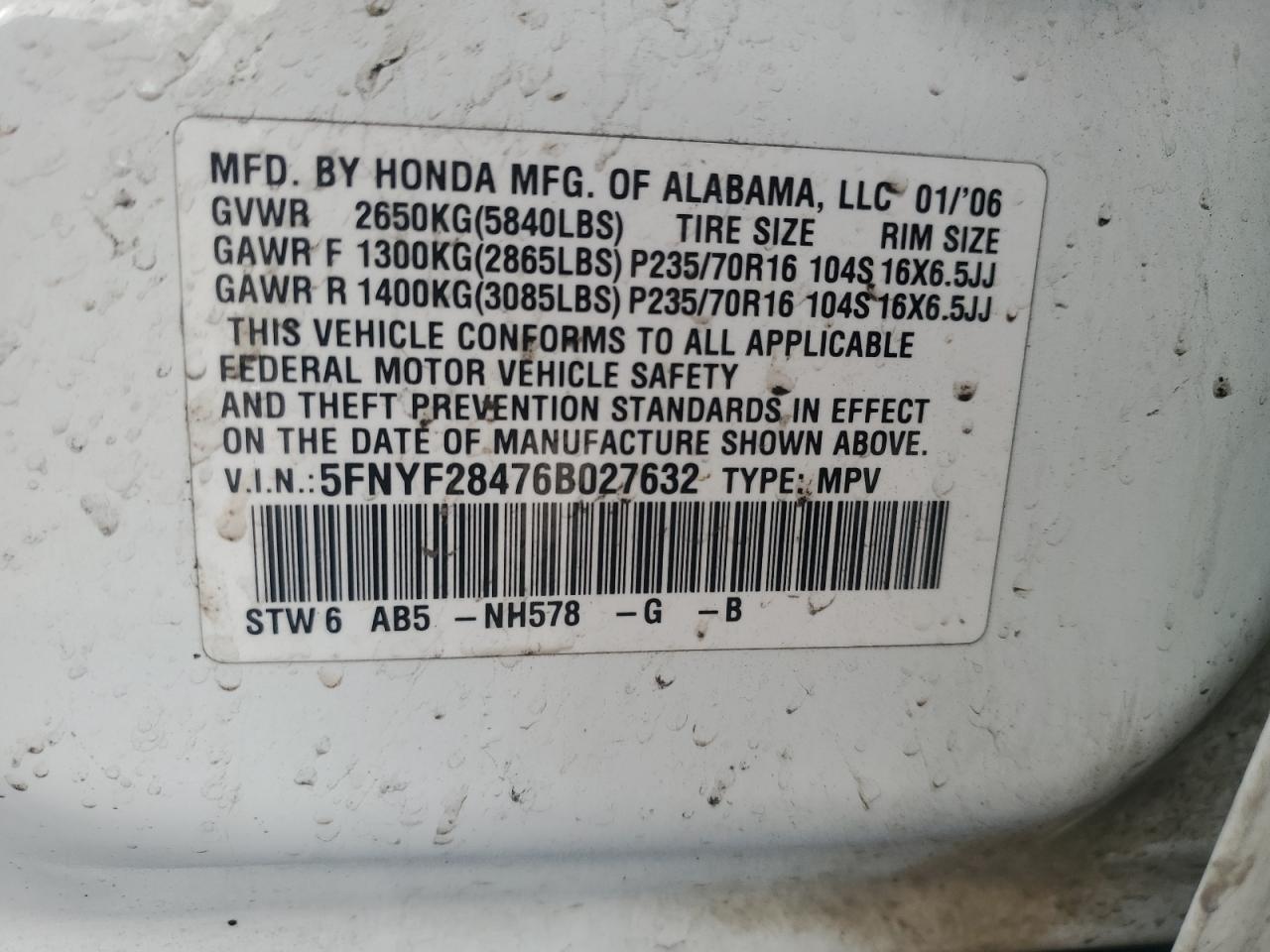 2006 Honda Pilot - Image 13