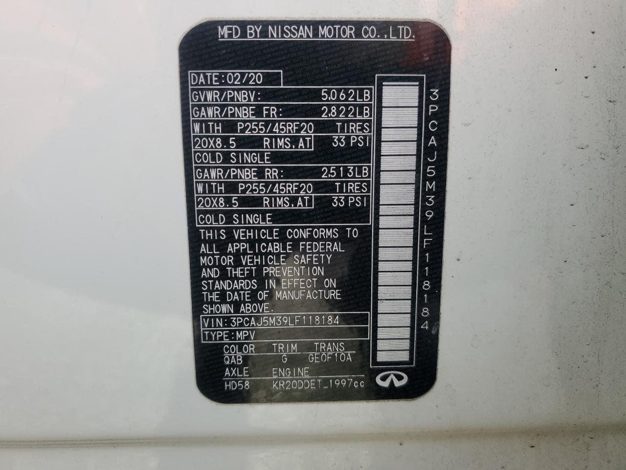 2020 Infiniti QX50 - Image 13