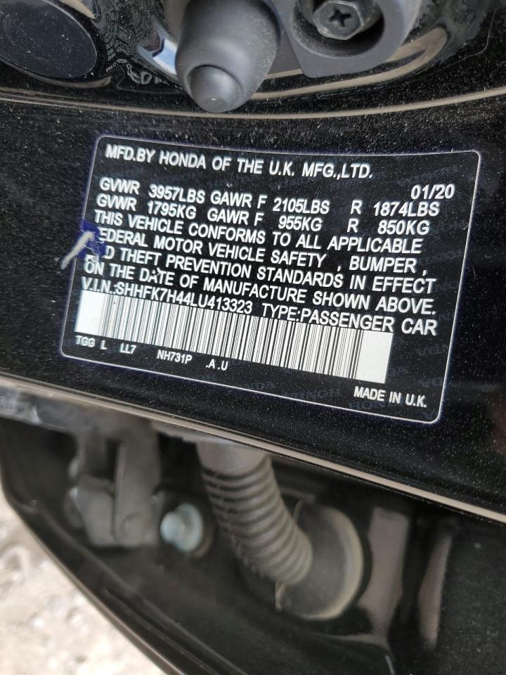 SHHFK7H44LU413323 HONDA CIVIC 2020