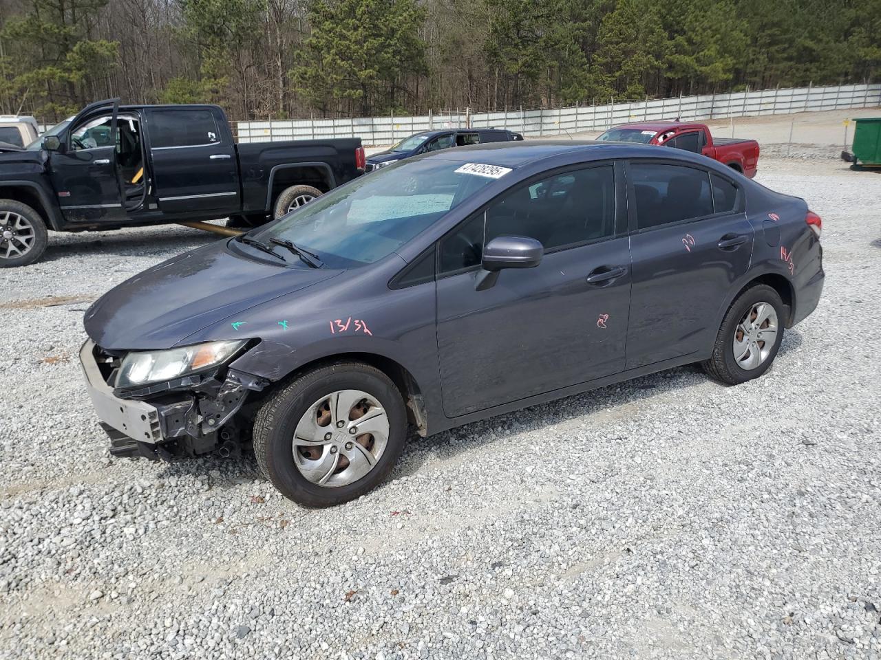 2015 Honda Civic Lx იყიდება Gainesville-ში, GA - Front End