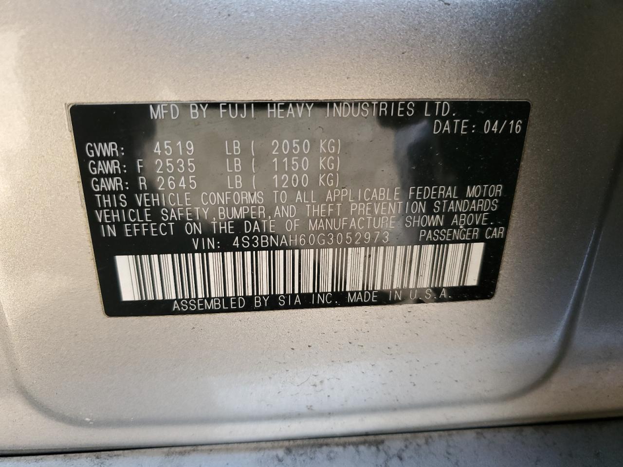 2016 Subaru Legacy - Image 14