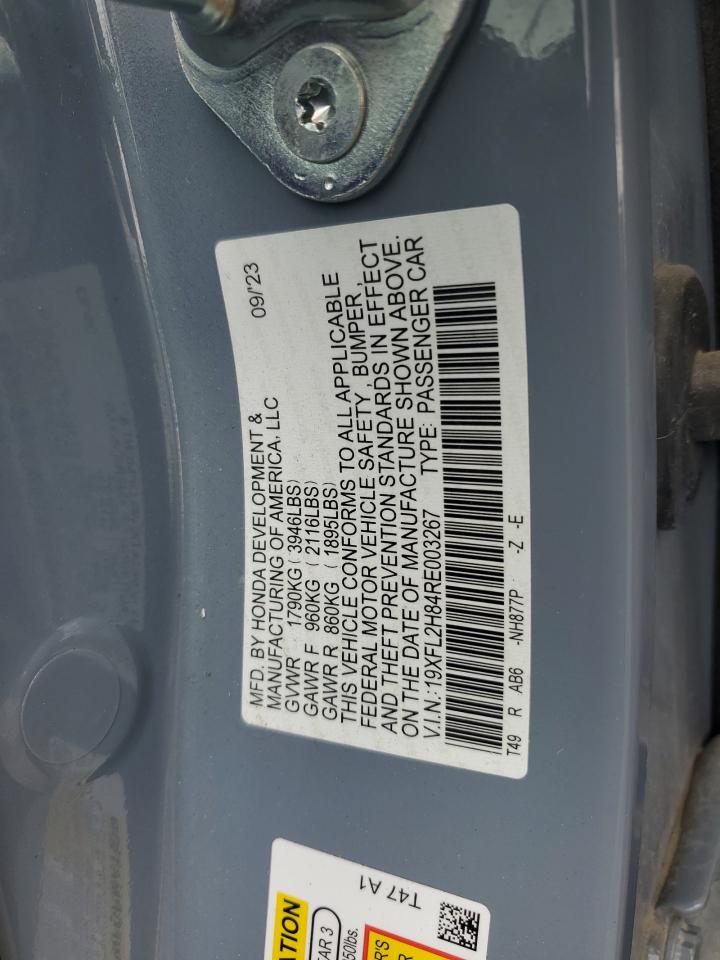 19XFL2H84RE003267 HONDA CIVIC 2024