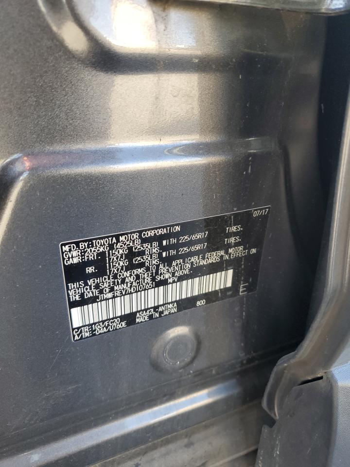 JTMWFREV7HD107651 TOYOTA RAV4 2017