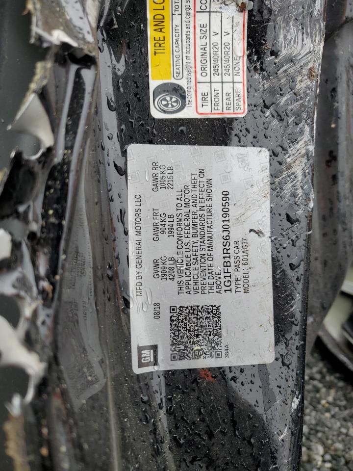 1G1FB1RS6J0190590 CHEVROLET CAMARO 2018