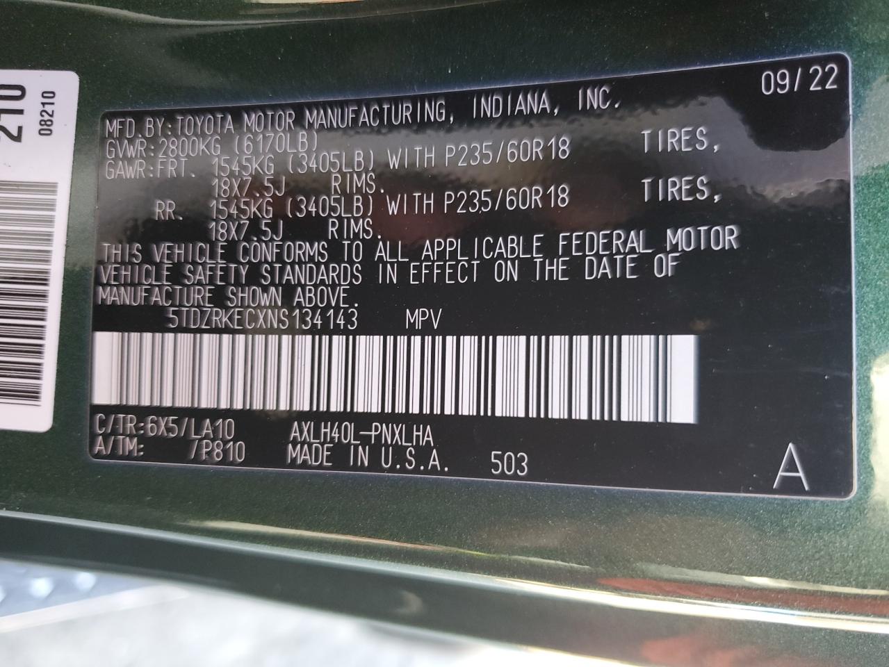 2022 Toyota Sienna - Image 13