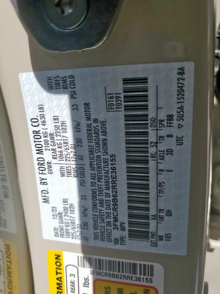 3FMCR9B62RRE36155 FORD BRONCO 2024