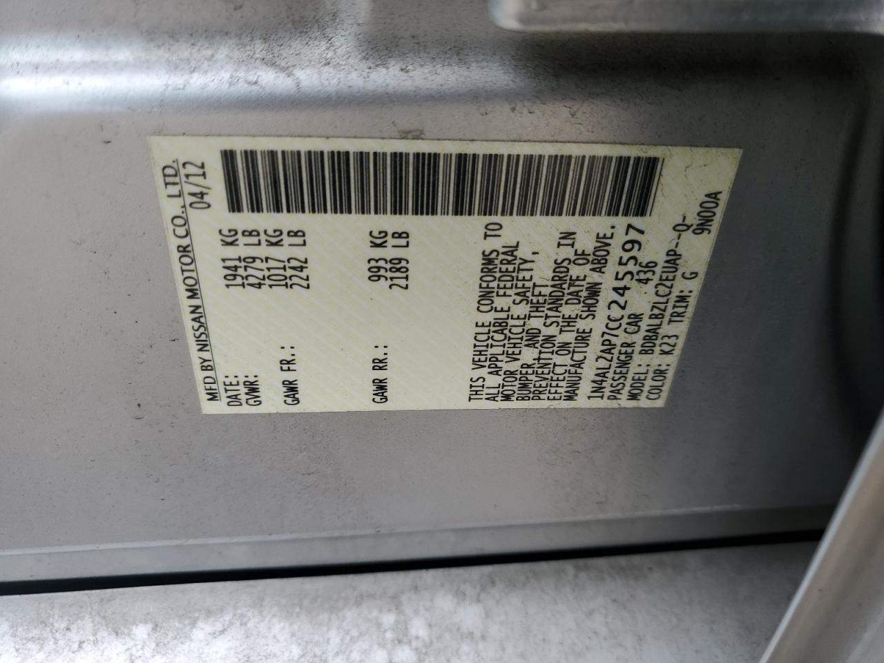 2012 Nissan Altima - Image 12