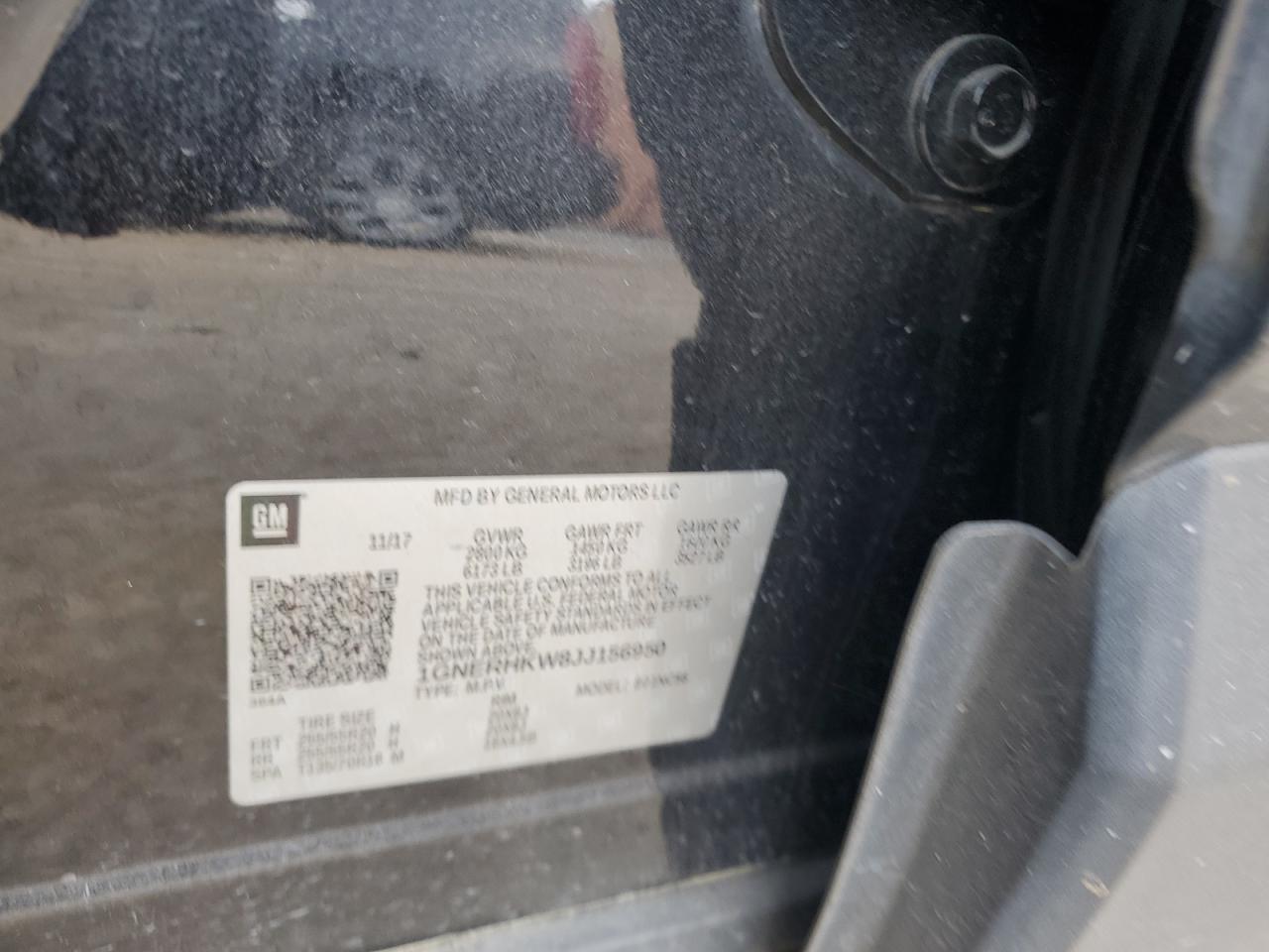 1GNERHKW8JJ156950 CHEVROLET TRAVERSE 2018
