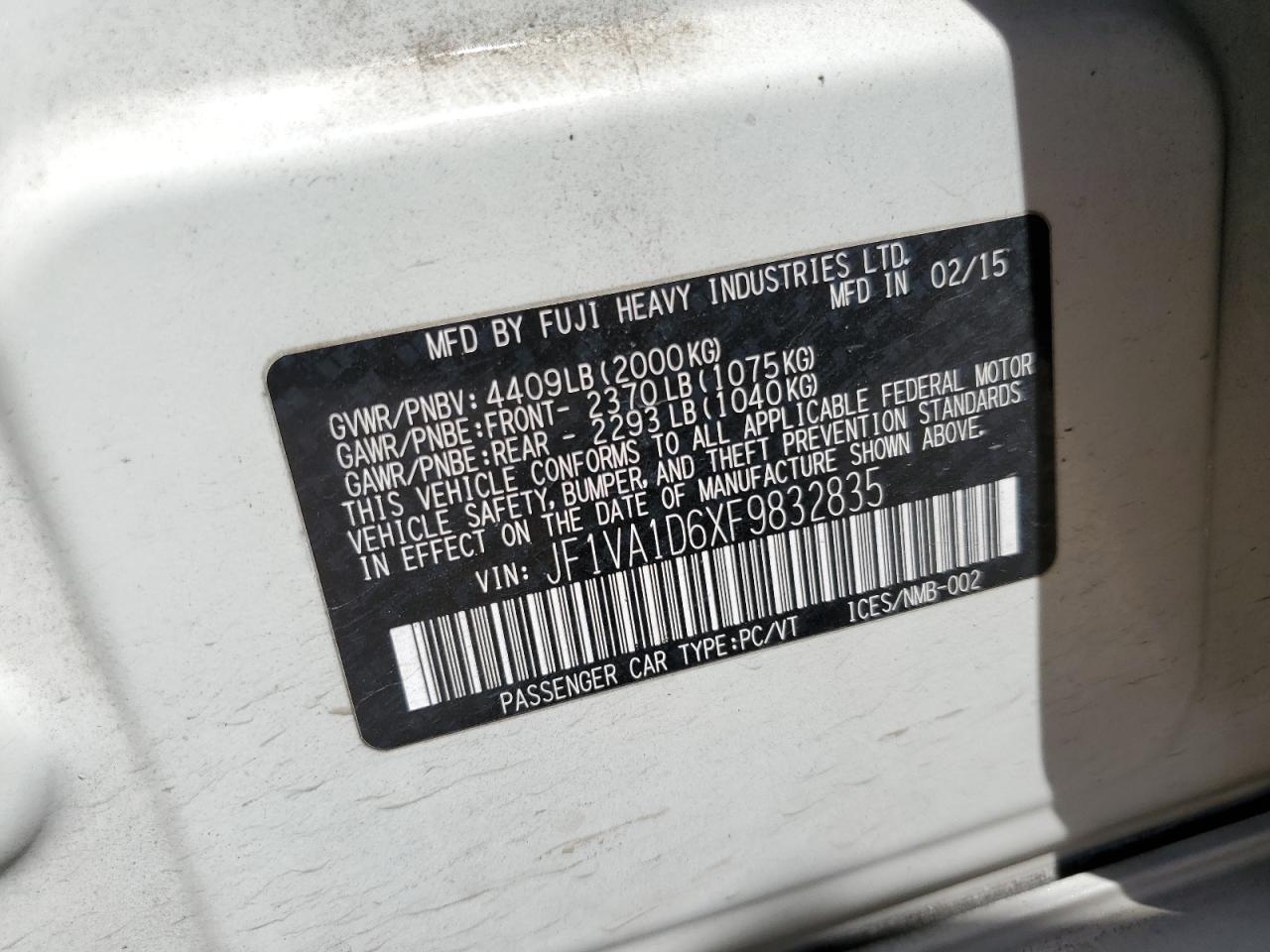 2015 Subaru WRX - Image 13