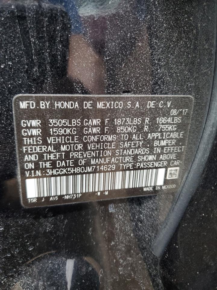 3HGGK5H80JM714629 HONDA FIT 2018