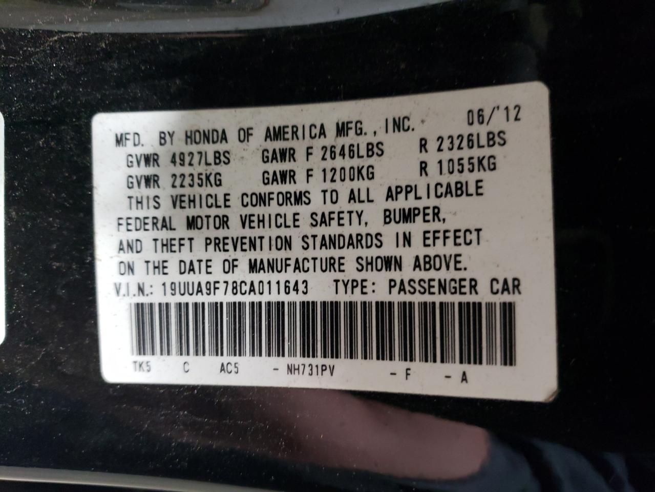 2012 Acura TL - Image 13